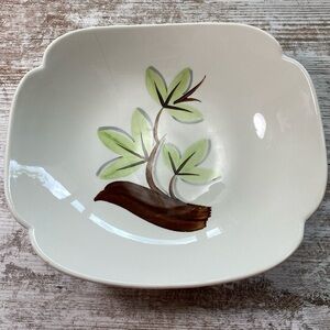 Vintage Continental Kilns Woodleaf Hand Painted Serving Bowl
